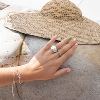 turquoise ring - seol gold