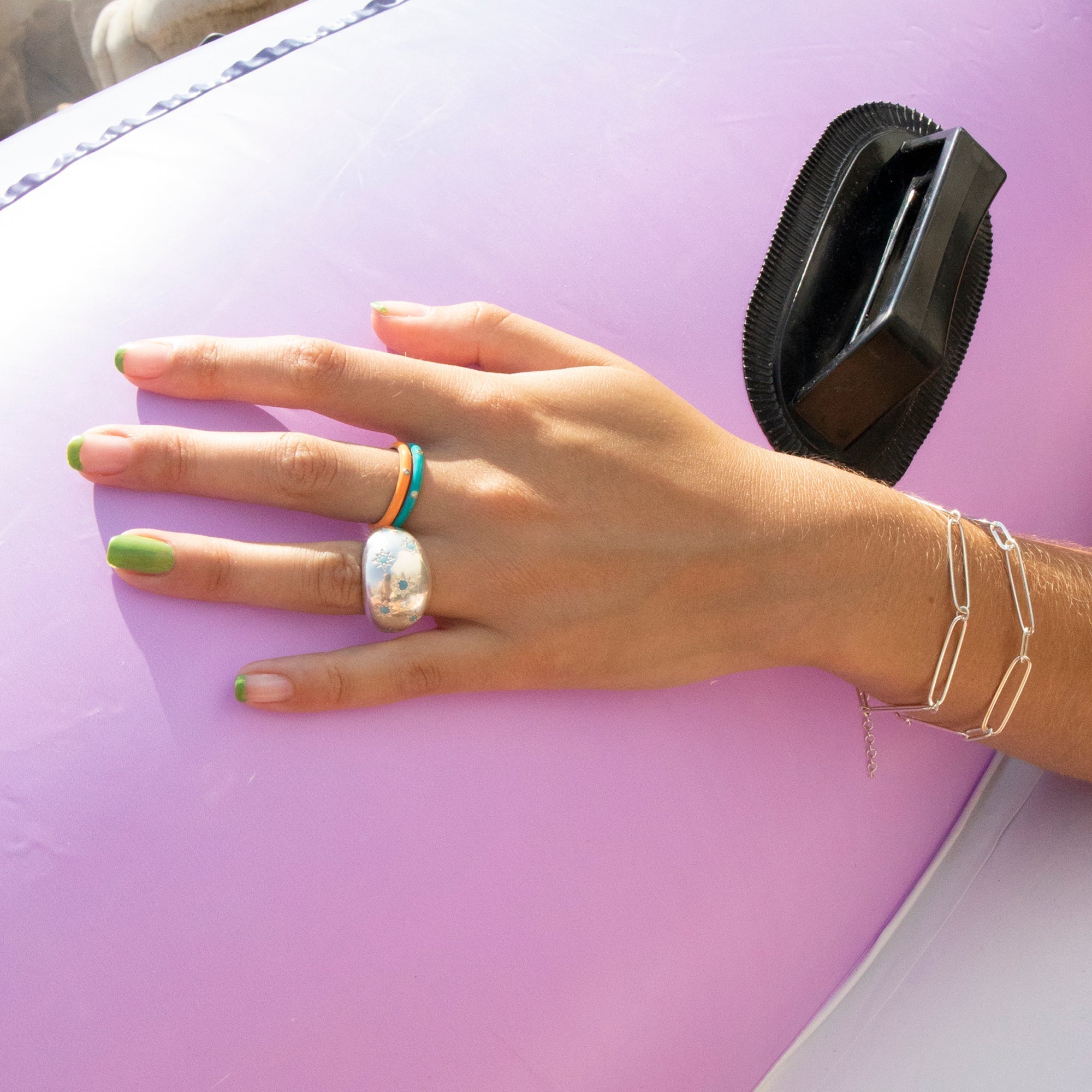 enamel ring - seol gold