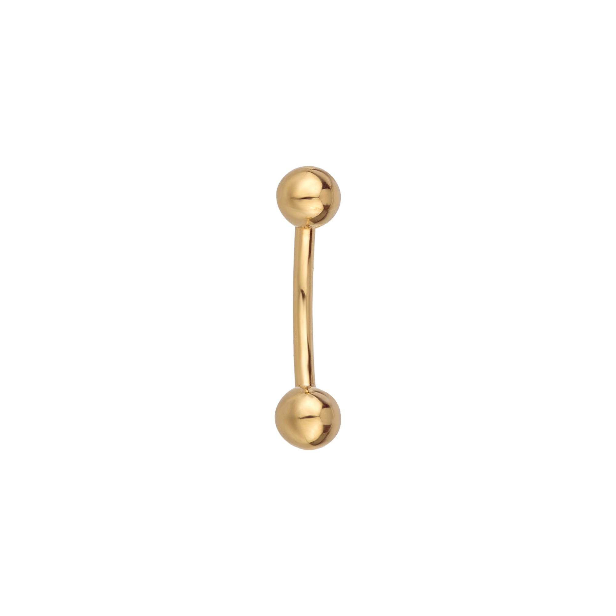 9ct Solid Gold 5mm Ball Stud Belly Bar - seolgold