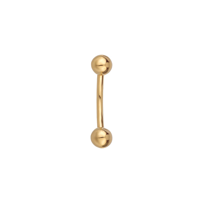 9ct Solid Gold 5mm Ball Stud Belly Bar - seolgold