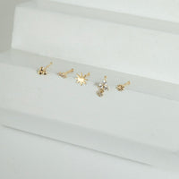 soldi gold nose studs - seolgold