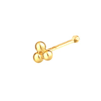 9ct Solid Gold Tiny Triple Dot Nose Stud - seolgold
