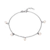 silver pearl anklet - seol gold