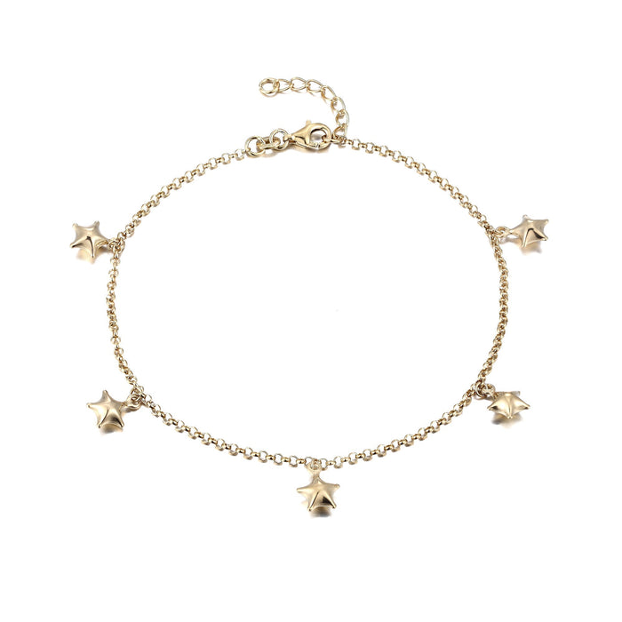 star charm anklet - seolgold