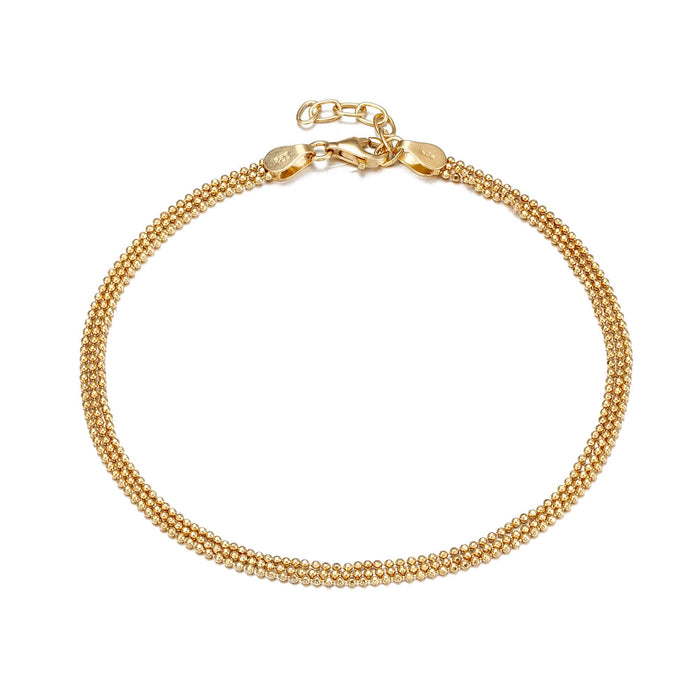 18ct Gold Vermeil Layered Anklet - seolgold
