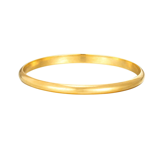 Seol Gold - Round Curve Bangle