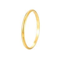 Seol Gold - Round Curve Bangle