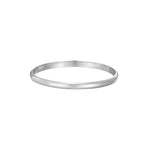 Sterling Silver Rounded Curve Bangle