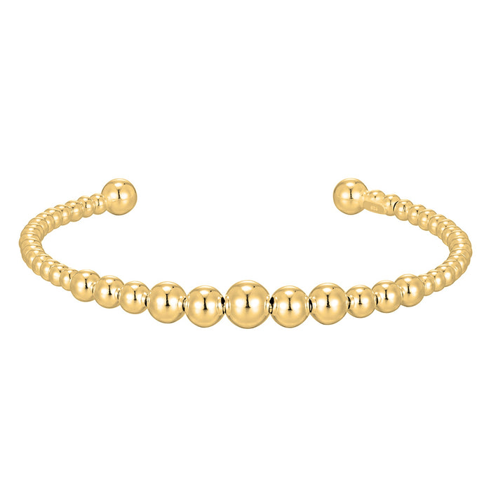 bead bangle - fidget bangle - anxiety bangle - anxiety jewellery - fidget jewellery - gold bangle - gold bead bangle - seol gold