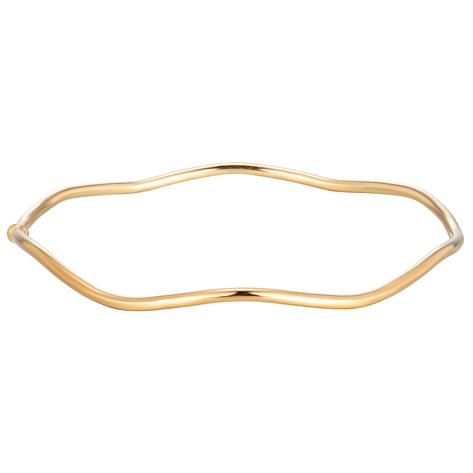 gold wavy bangle - seolgold