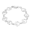 silver claddagh bracelet - seolgold