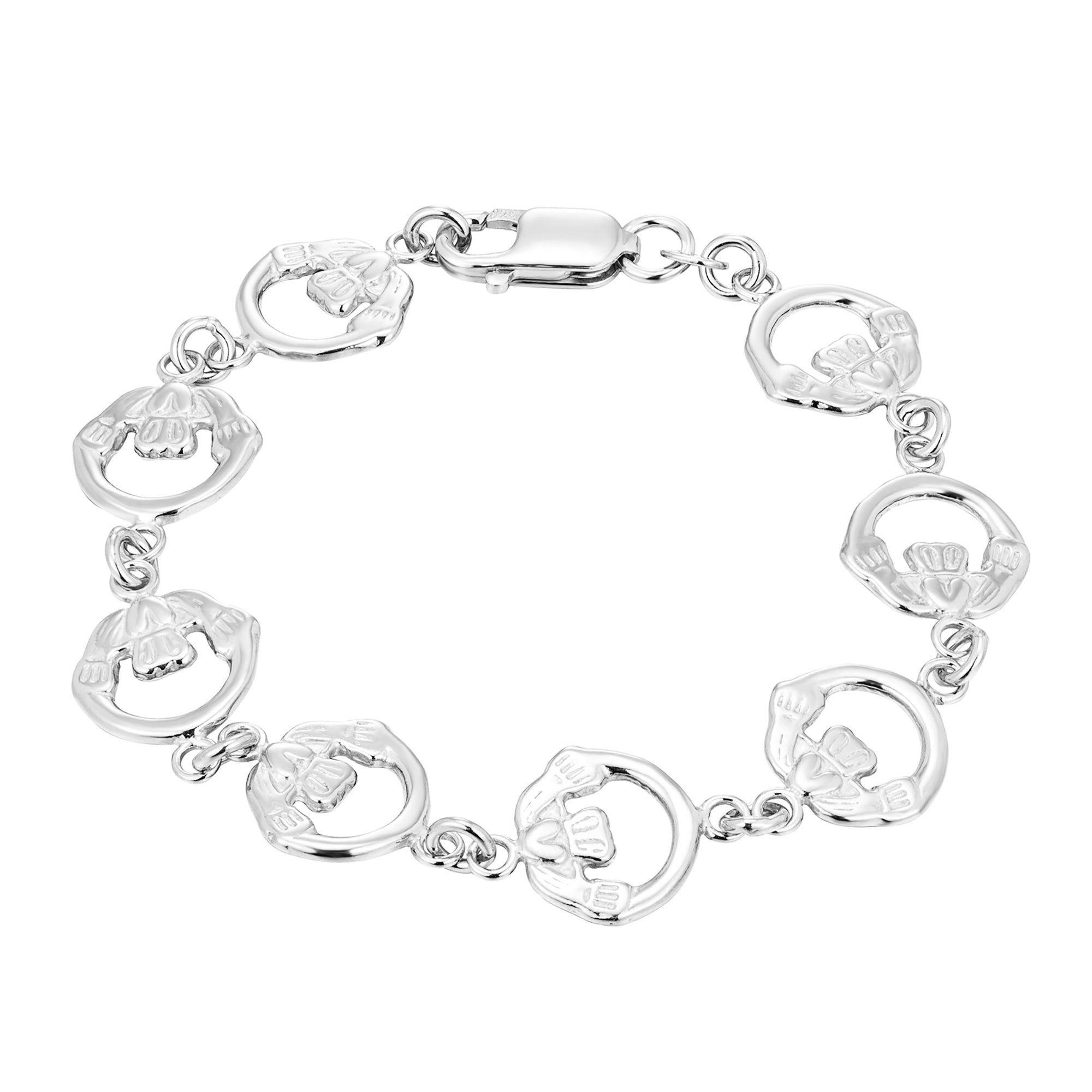 Sterling Silver Claddagh Bracelet - Main Image