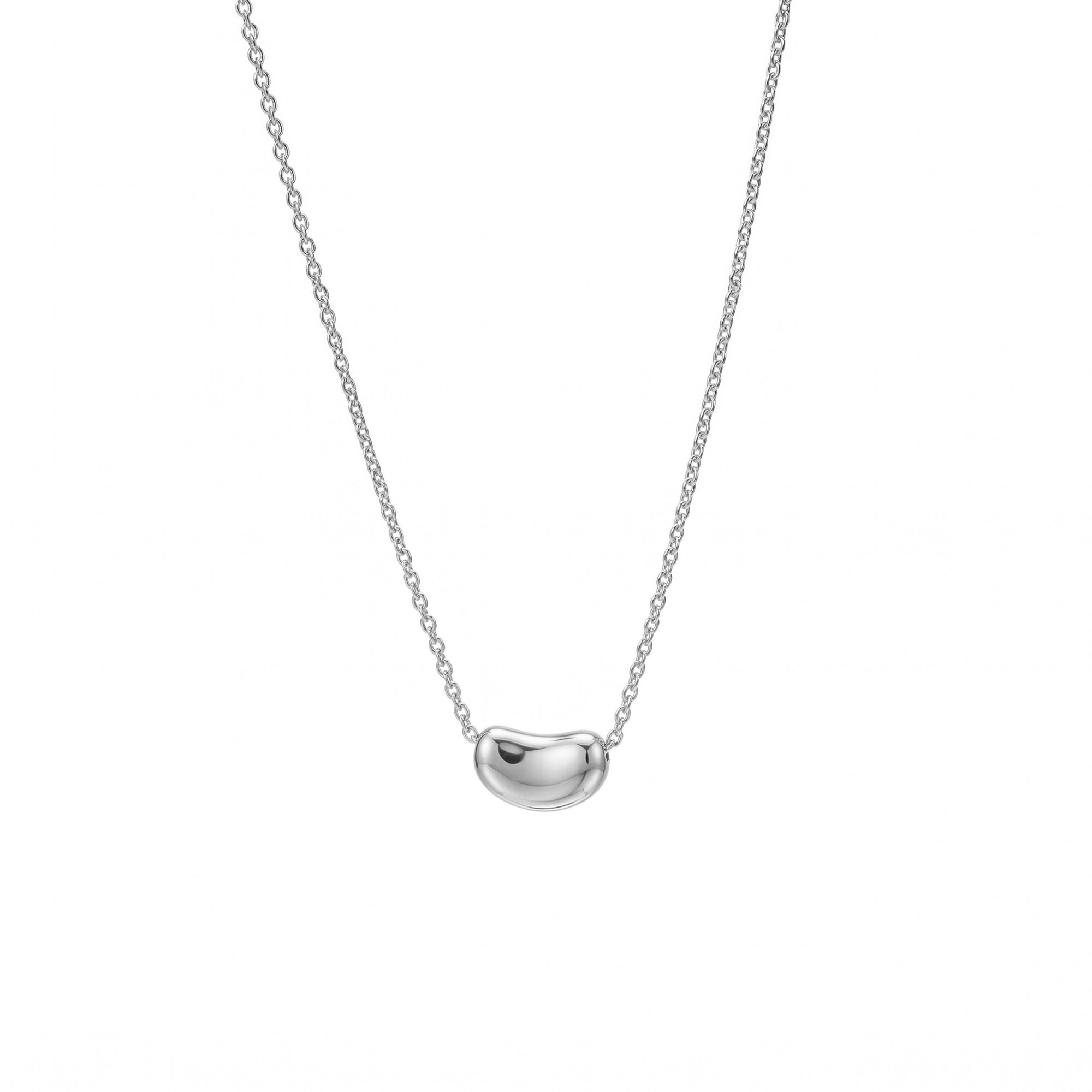 Sterling Silver Slider Coffee Bean Necklace