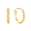 gold chunky hoops - seolgold