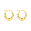 mini heart hoop earrings - seolgold