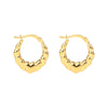 mini heart hoop earrings - seolgold