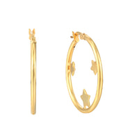 18ct Gold Vermeil  creole hoops - seol gold