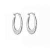 silver rope hoops - seolgold