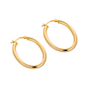 oval hoops - 18ct gold vermeil hoops - oval hoops - hoops - seol gold
