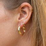 silver creole hoops - seol-gold