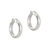 chunky silver hoop - seolgold