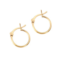 rose gold hoops - seol-gold