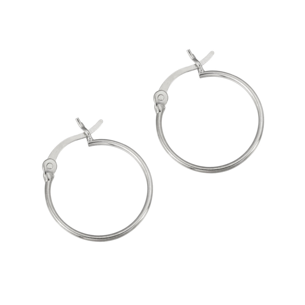 Sterling Silver Super Thin Creole Hoops