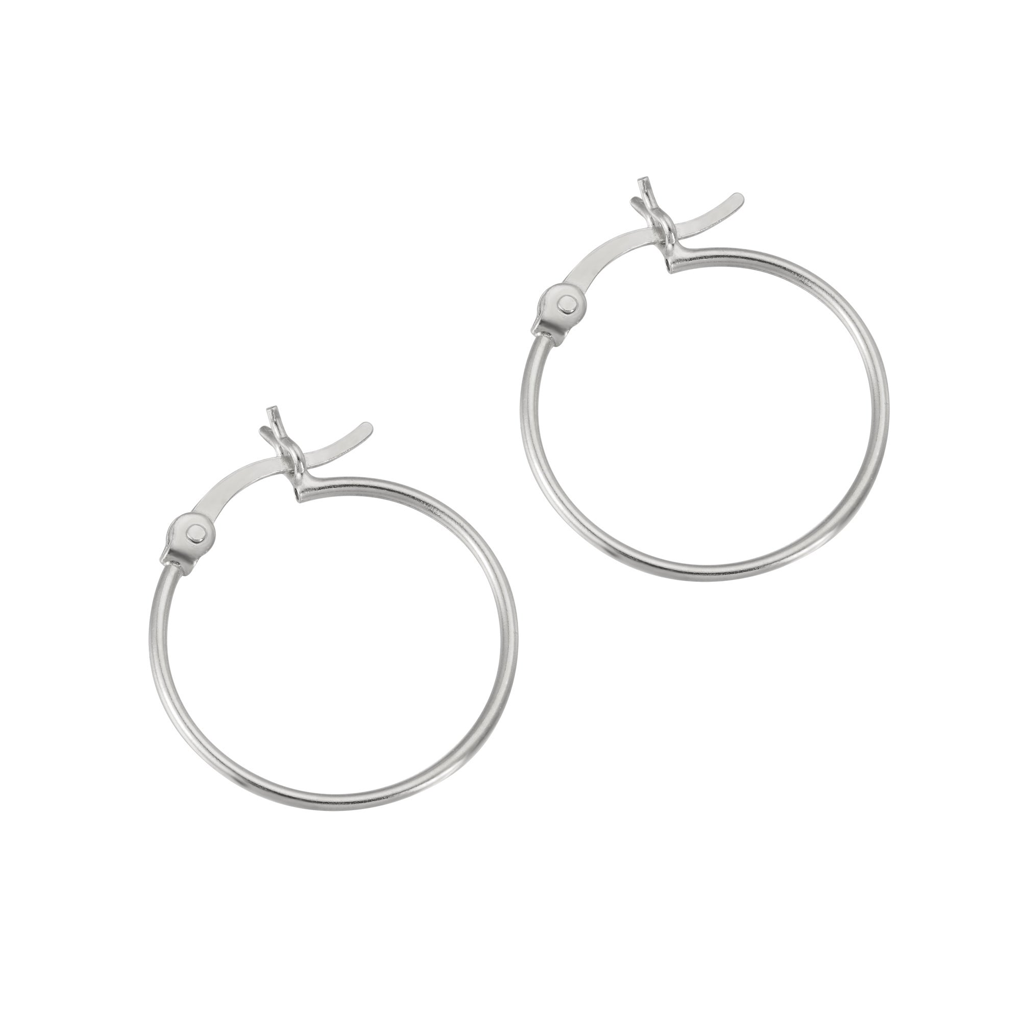 Sterling Silver Super Thin Creole Hoops
