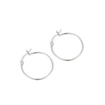 Sterling Silver Super Thin Creole Hoops