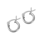 small silver hoops - seolgold
