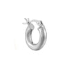 Sterling Silver Thick Creole Hoops (Mens)