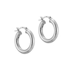 Sterling Silver Thick Creole Hoops