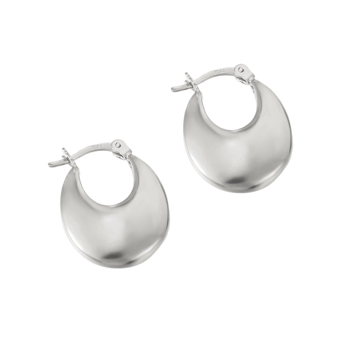 silver hoops - seolgold