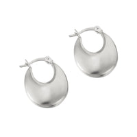 silver hoops - seolgold