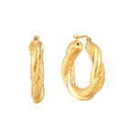 rope creoles - seol gold