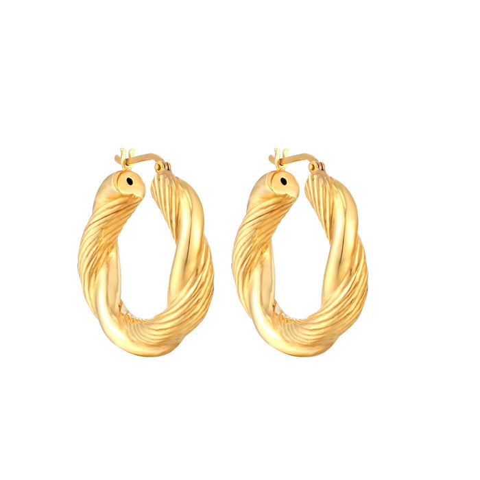 rope creoles - seol gold