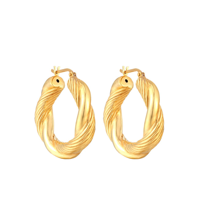 rope creoles - seol gold