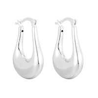 Seol Gold - Chunky Molten Creole Hoops - Sterling Silver .925