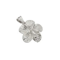 Silver hibiscus flower charm - seolgold