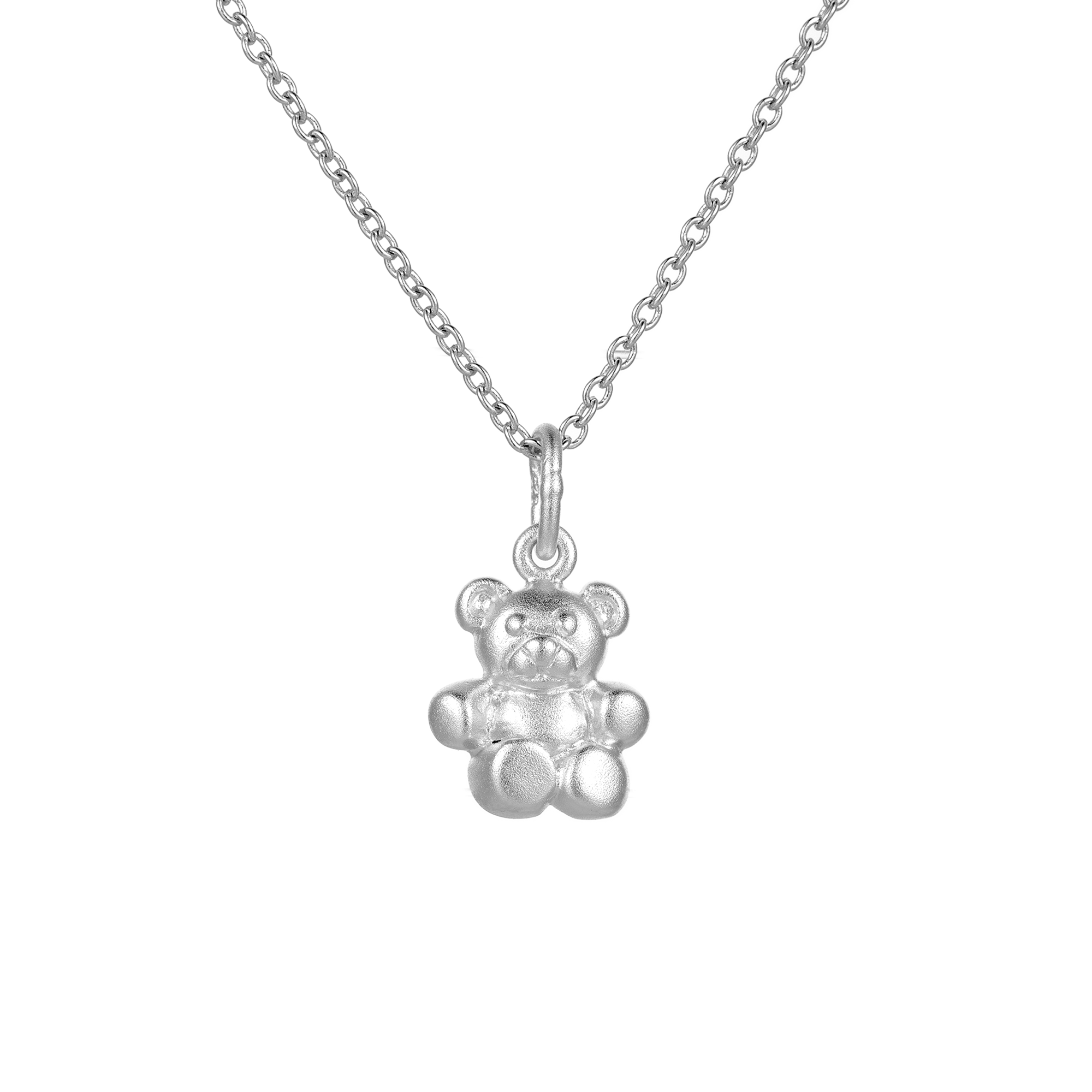Sterling Silver Tiny Matt Teddy Charm