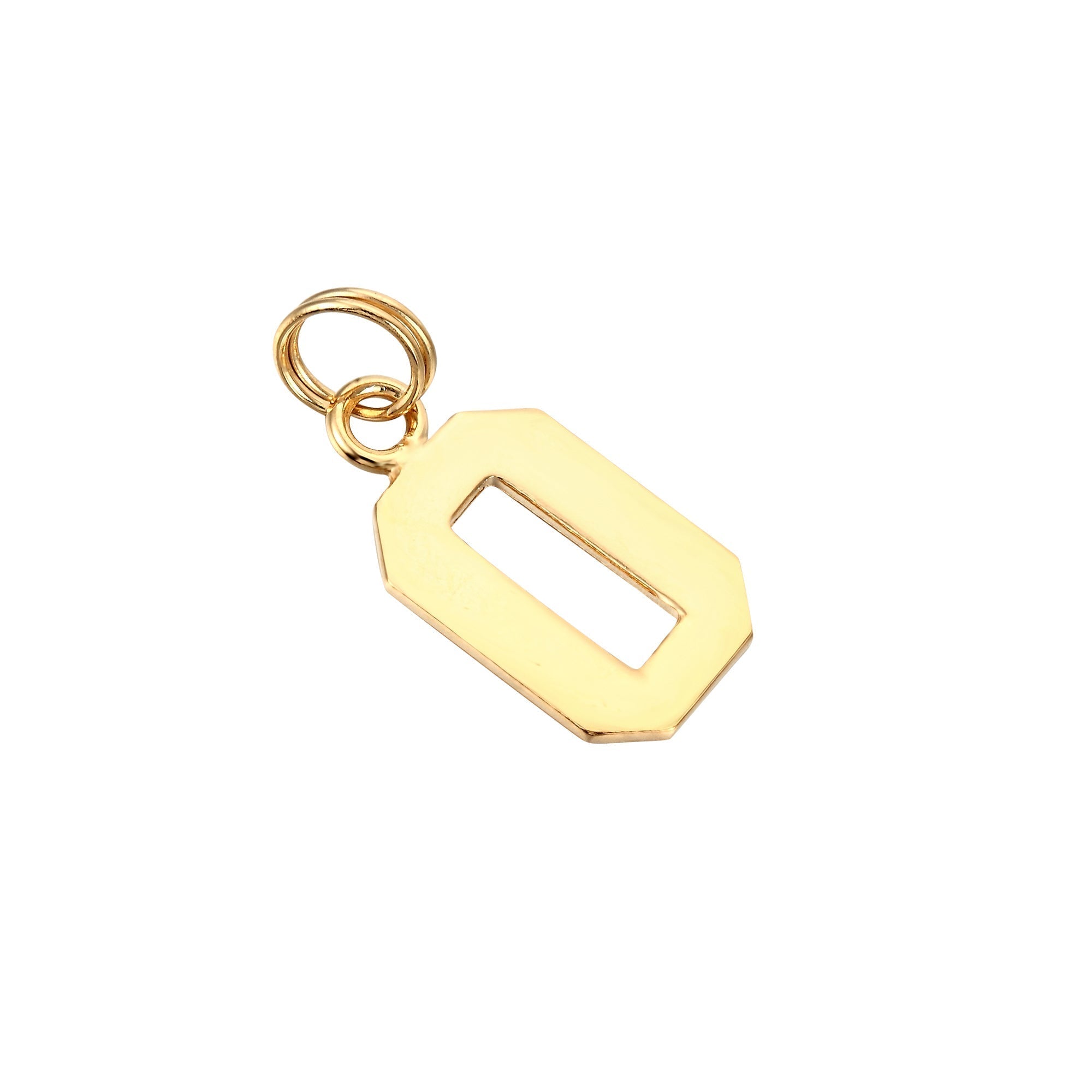 18ct Gold Plated Varsity Number Pendant