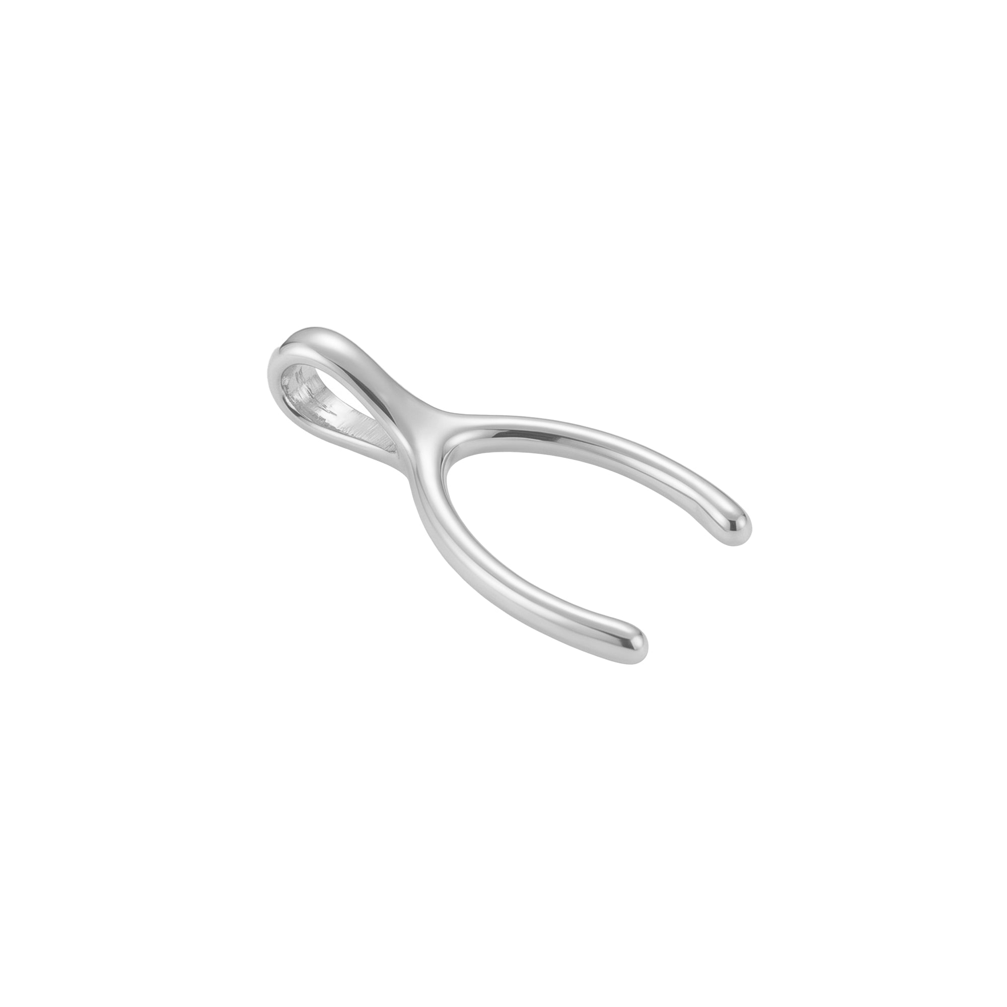 Sterling Silver Wishbone Pendant Charm