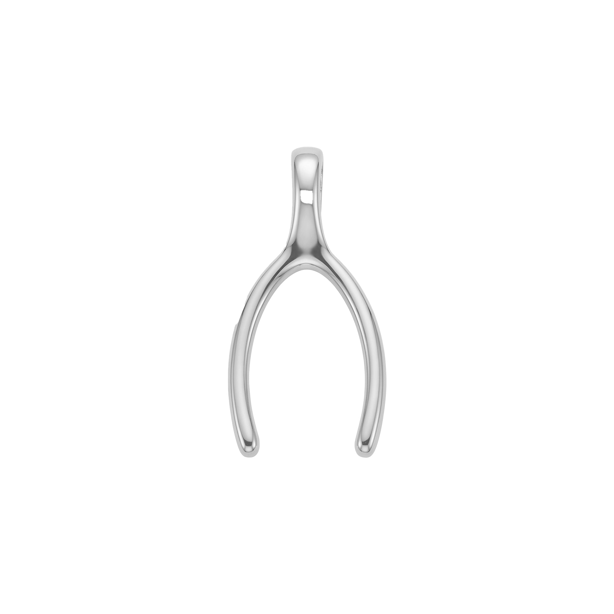 Sterling Silver Wishbone Pendant Charm