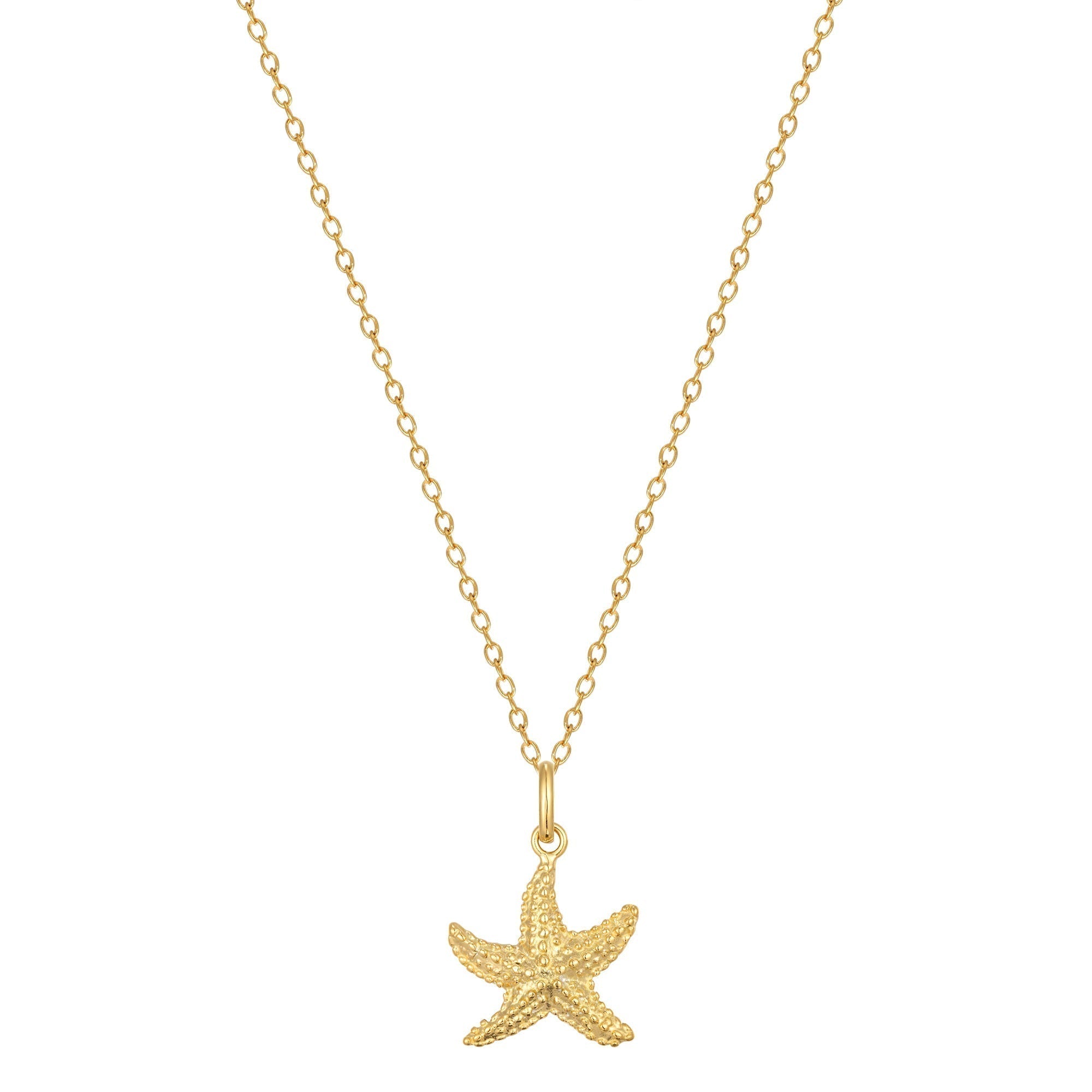 starfish neckalce - gold - seol-gold