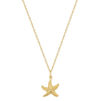 starfish neckalce - gold - seol-gold