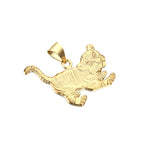 18ct Gold Vermeil Tiger Cub Pendant (Mens)