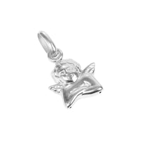 Silver angel pendant on a white background - seolgold