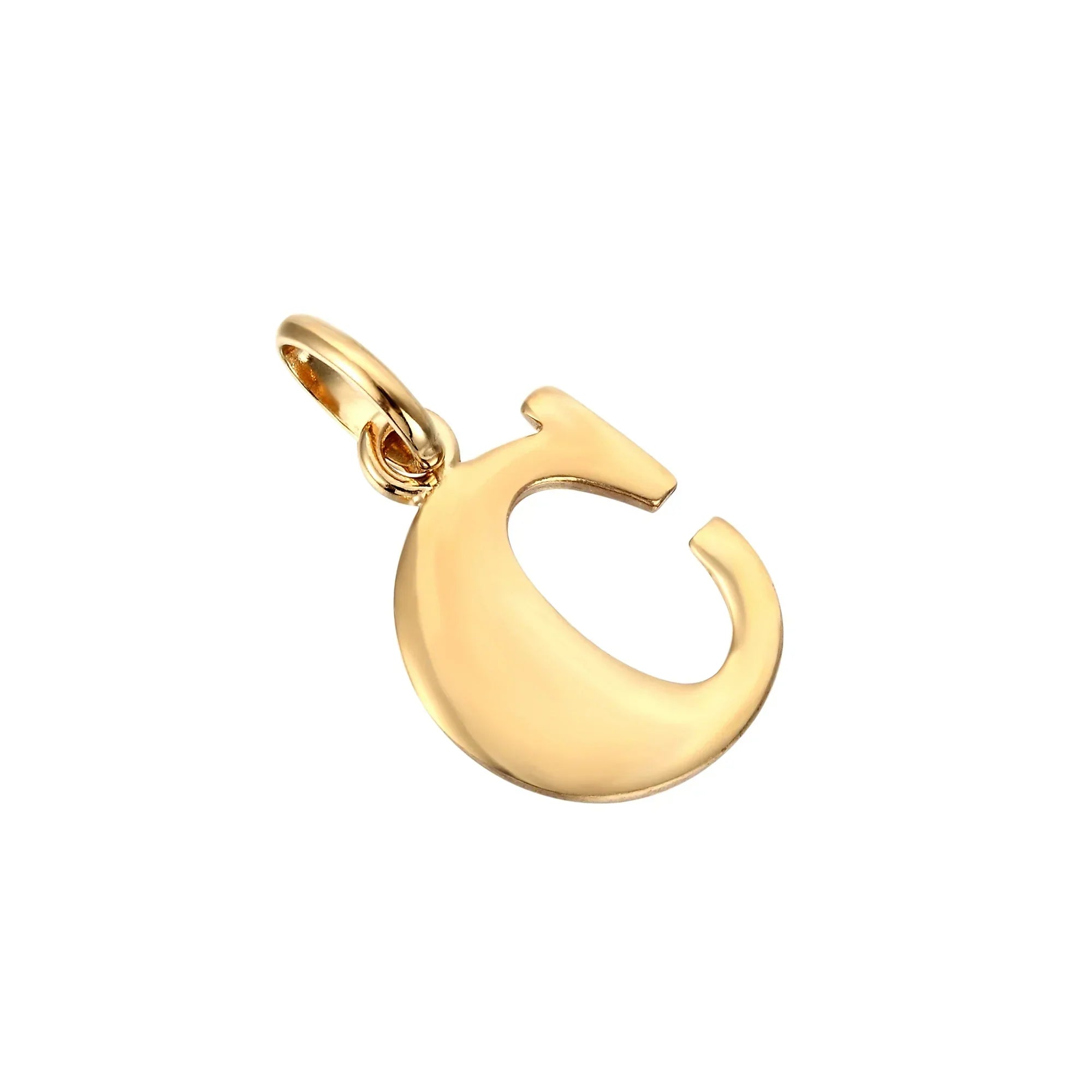 18ct Gold Plated Alphabet Letter Charm Pendant