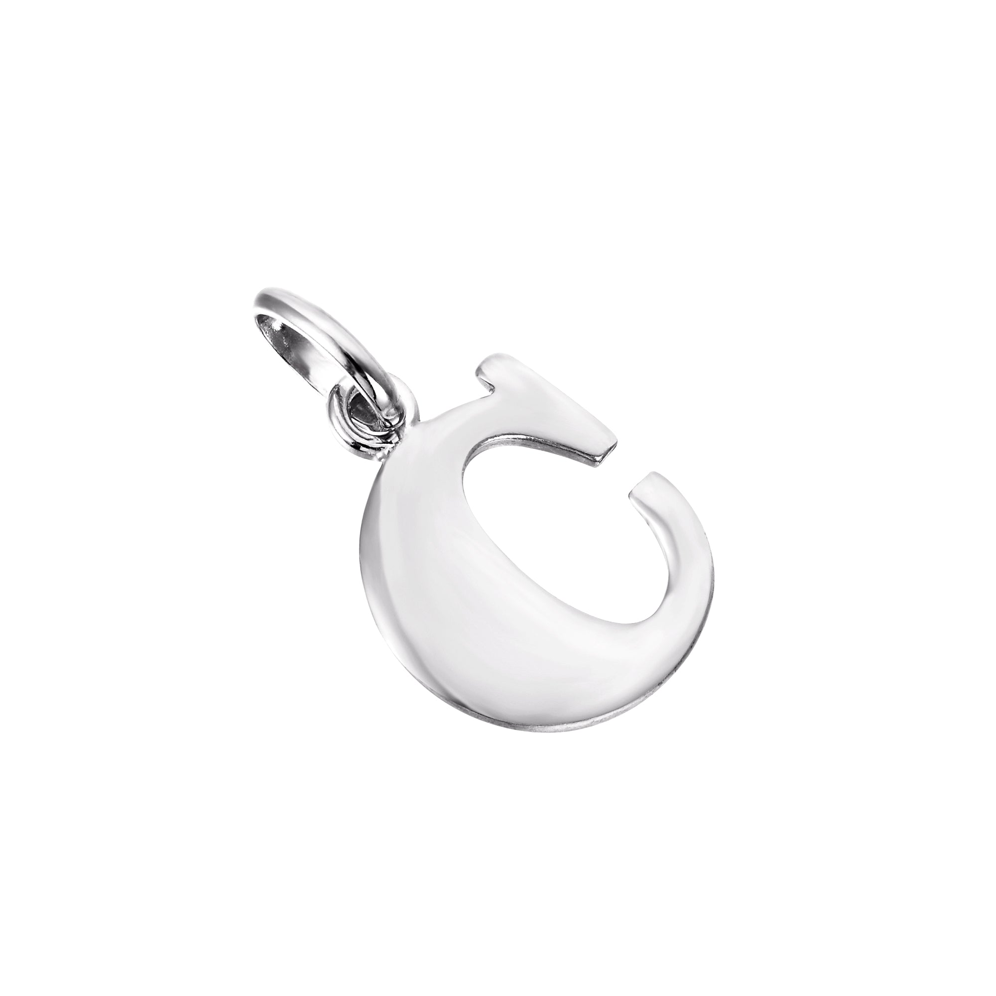 Initial Letter Charm Pendant - seol + gold