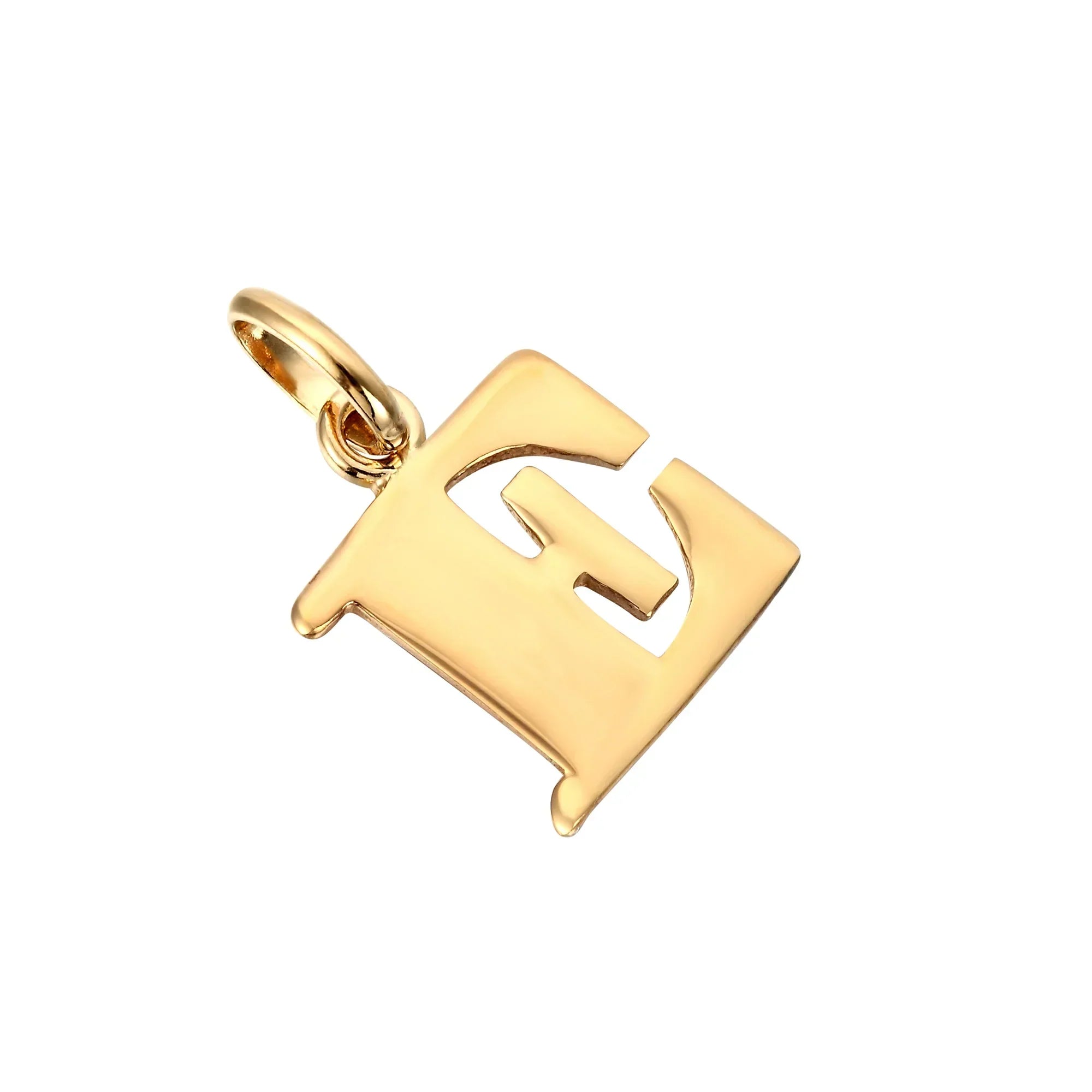 18ct Gold Plated Alphabet Letter Charm Pendant